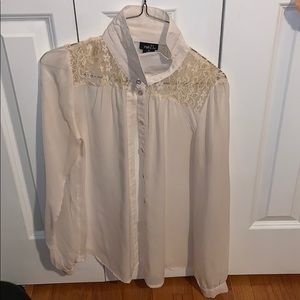 Sheer dress shirt